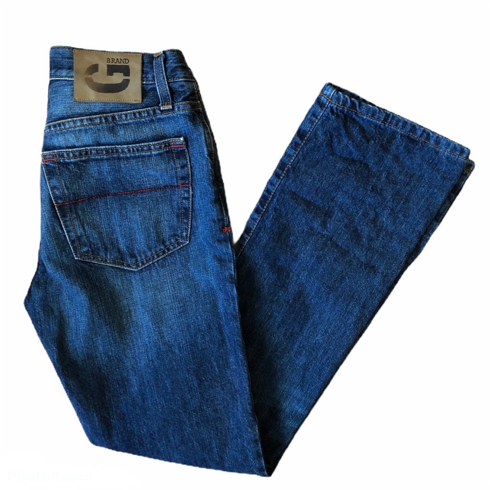 Guess Brand Roll Cuff Jeans in Dark Wash
